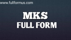 MKS Full Form in Hindi